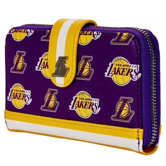 Loungefly NBA Los Angeles Lakers Zip Around Wallet - Picture 3 of 5
